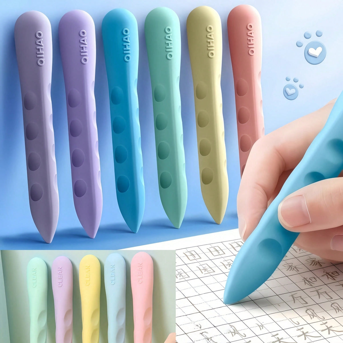 1/3/6/9pcs Macaron Color Random Stain-Resistant Erasers, Minimal Residue, Perfect For Prizes And Gifts, Cute Cartoon Soft Erasers, Suitable For Students, School Supplies, Rewards, Stationery, Holiday