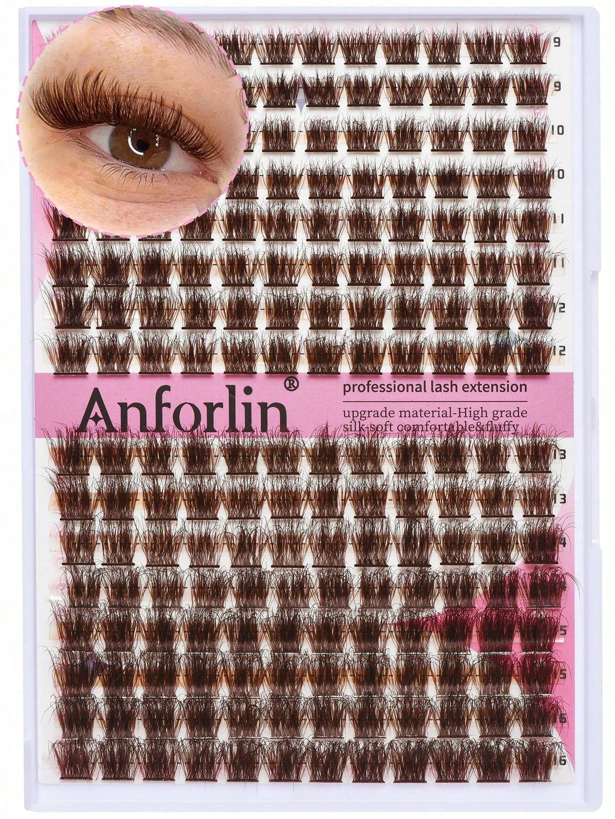 144 Clusters Eyelashes, Cross-Shaped Segmented And Dense DIY False Eyelashes, Eyelash Clusters, Single Eyelashes, Eyelashes, False Eyelashes