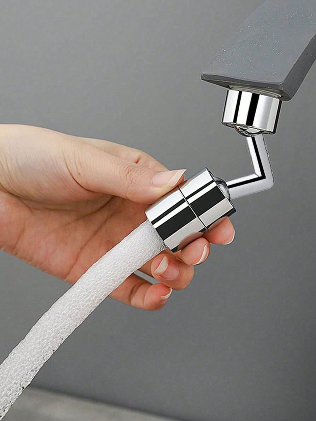 1pc/2pcs Multifunctional Rotatable Faucet Splash Proof Extension Adapter, Fits All Taps, Kitchen Gadget