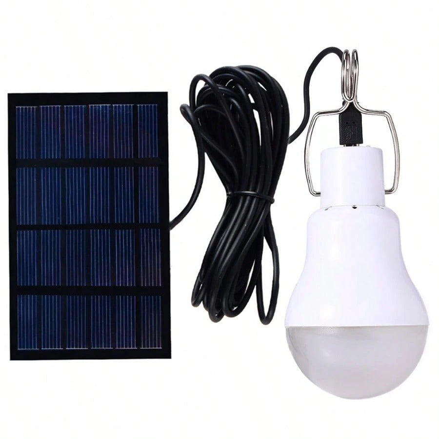 2 Pack ABZXT Solar Powered LED Light Bulbs With Remote Control, 350LM Portable Solar Panel Lighting, Flash Strobe Emergency Lamp For Camping Tent Night Fishing Power Outage Emergency Backup Lights