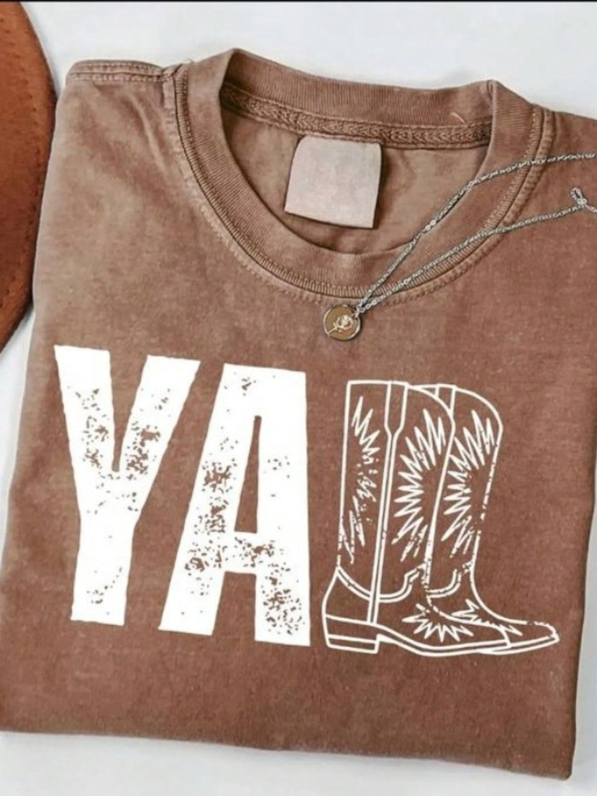 2026 Tops For Women, Washed Cotton Women's T-Shirt, Vintage Western Print Women's T-Shirt, Southern Country Cowgirl Shirt, Cowboy Boot Style, Cute Co