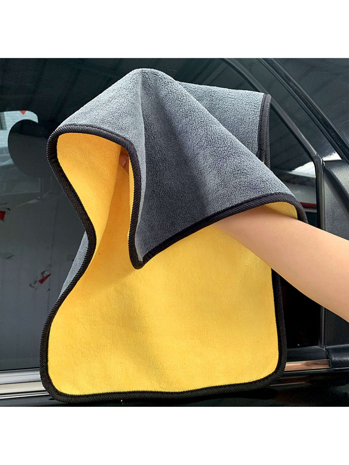 5pcs/3pcs/2pcs/1pc Ultra Soft Microfiber Car Cleaning Towels, Pet Towels, Lint-Free, 400g/M², Super Absorbent, Thick Washable Kitchen Cloths, For Cleaning Car Windshield, Windows, Dashboard, Steering