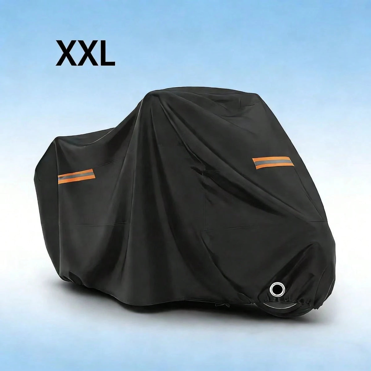 All Season Waterproof Motorcycle Cover, UV Resistant Dustproof Motorbike Cover With Reflective Strips, Windproof Buckle, Lock Hole, For Scooter, Cruiser, Sport Bike, Touring Bike, Moped, Multiple Size