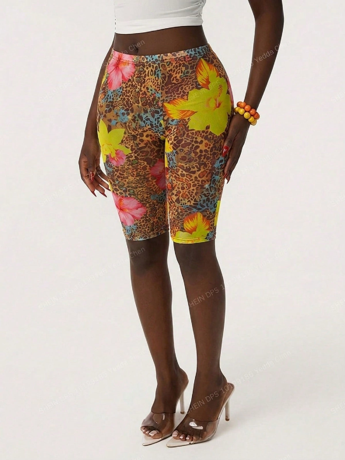 Amplova New Shades Of Brown Sheer Sexy Women Capri Pants Beach Summer