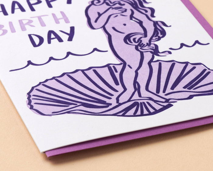 And Here We Are Greeting Card - Birth of Venus Day