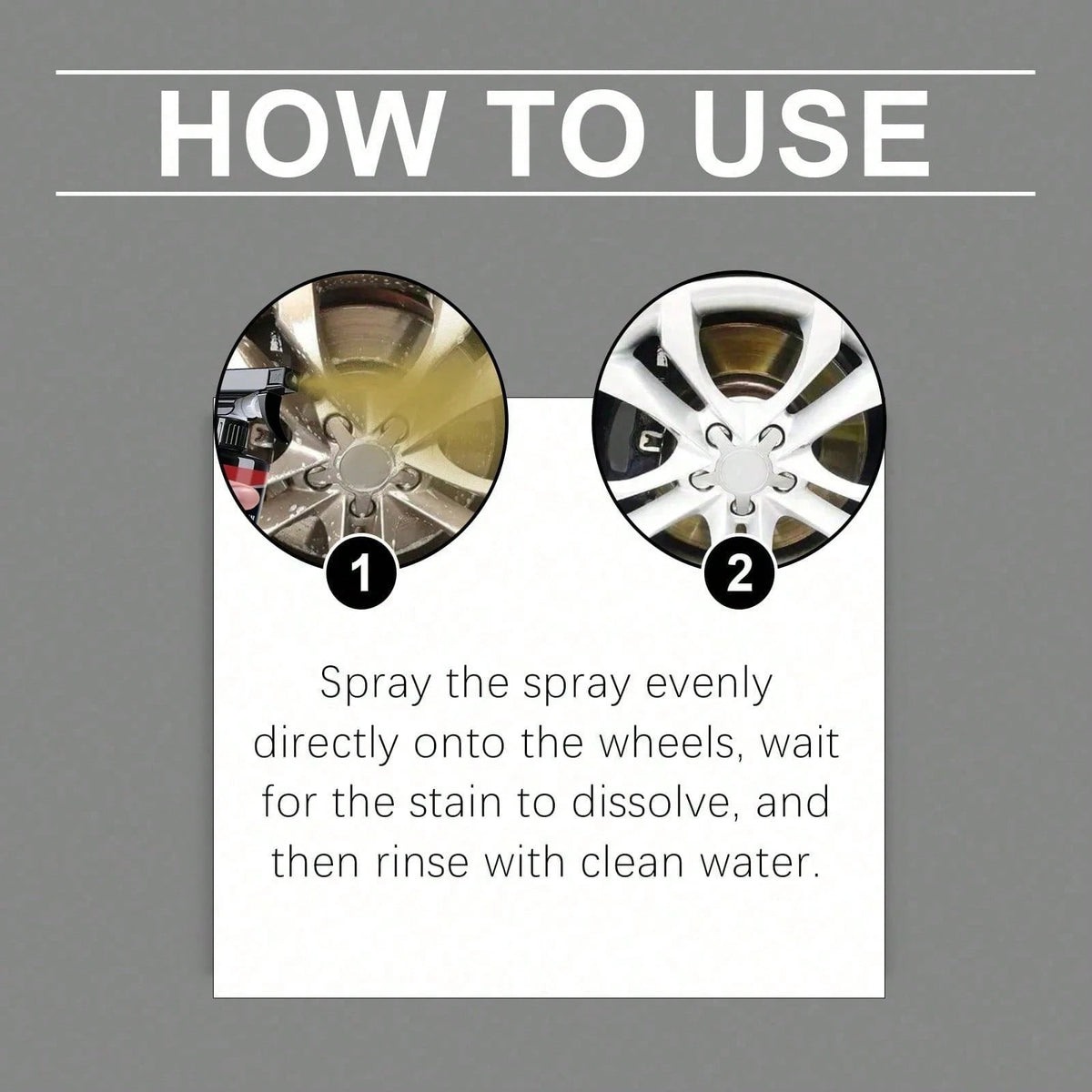 Car Wheel Cleaning Spray Tire Cleaning Spray Cleaning Maintenance Decontamination Refurbishment Spray