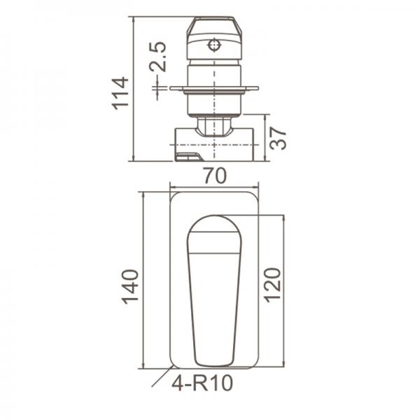 Exon Shower Mixer Tapware ECT