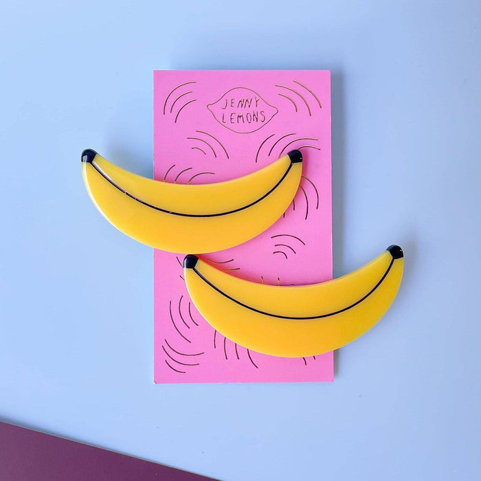 Jenny Lemons Hair Clip Set - Banana Alligator