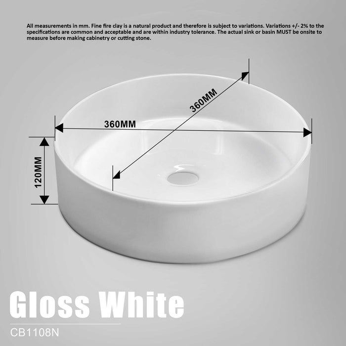 Jess 36 Round Basin Above Counter Basins Arova