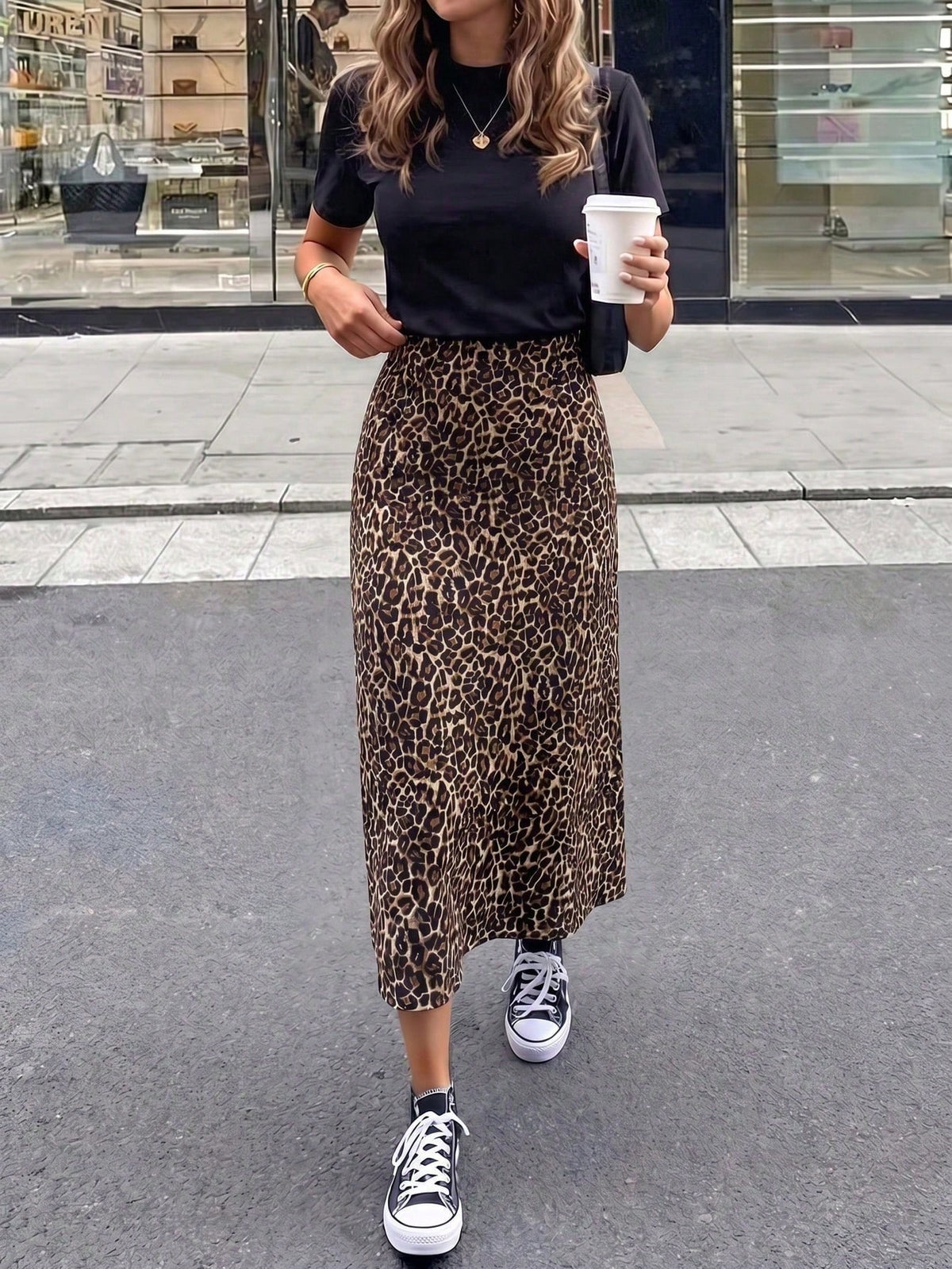 Leopard Print Skirt, Party Wear, Office Wear, Women's Short Skirt, Music Festival Wear, Casual Outdoor Wear, Women's Street Fashion, Autumn Women's Sc