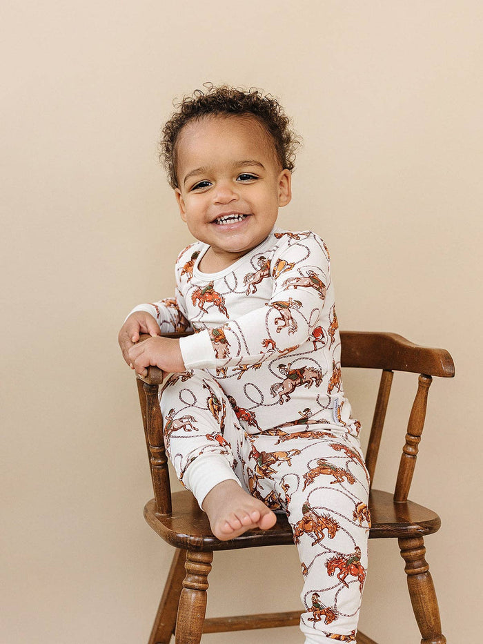 Lucky Panda Kids - Bamboo Two Piece Set - Rodeo Club