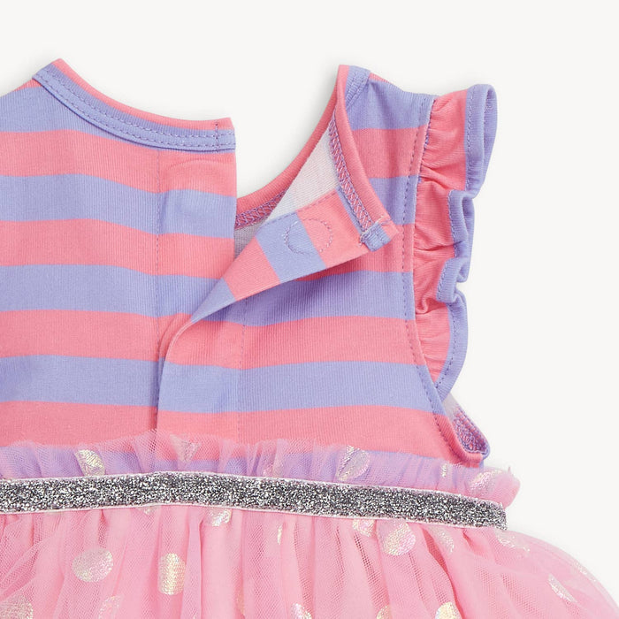 Magnetic Me Tutu Bodysuit Dress - Pink Shells (Final Sale)