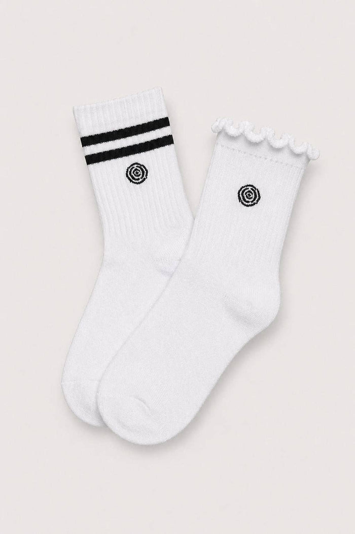 Mila & Rose - White & Black Sweet & Sporty Sock Set