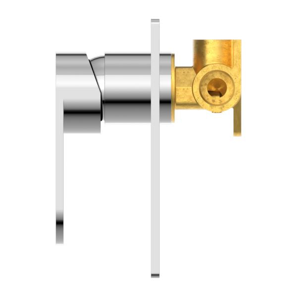 Nero Ecco Shower Mixer Chrome Tapware Nero