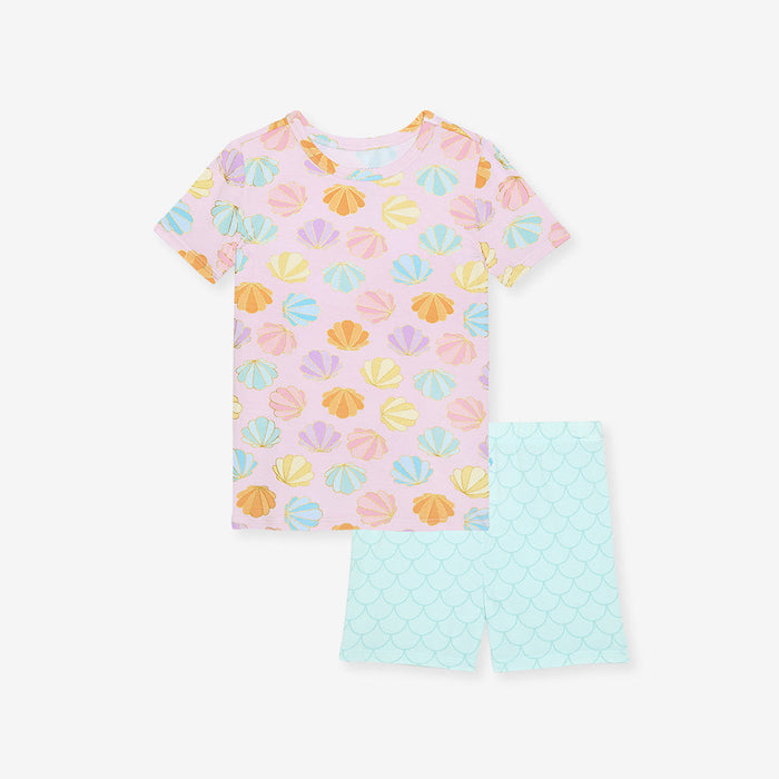 Posh Peanut Short Pajama Set - Shelly Pink (Final Sale)