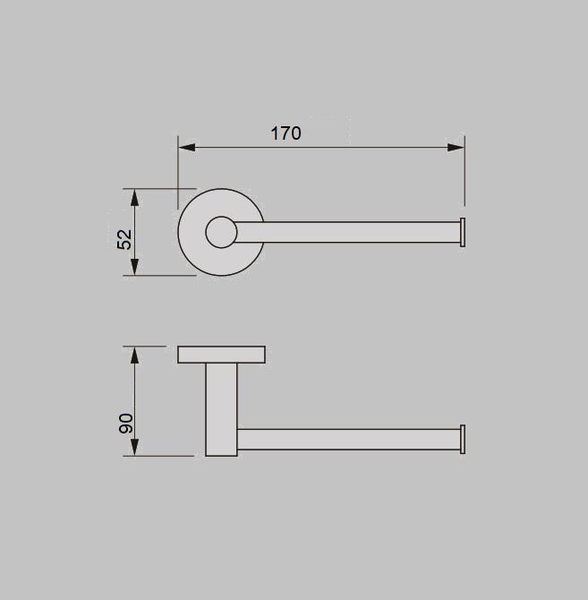 ROELEX Toilet Roll Holder Brushed Brass Accessories ECT