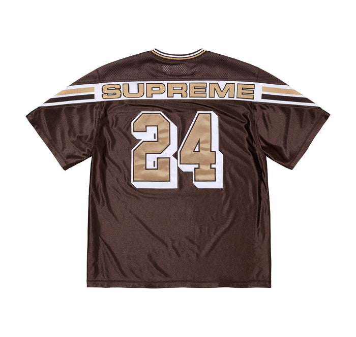 Supreme Jacquard Rib Football Jersey Brown