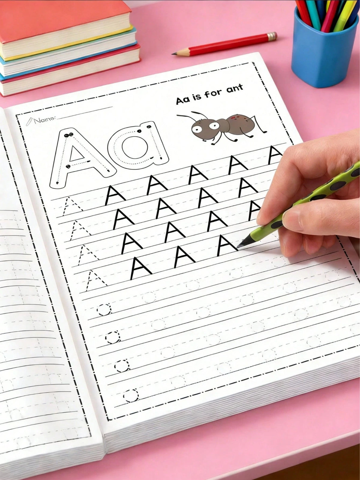 1/2/4 Pcs,ABC Letter Tracing,A-Z Letters,Classroom,Preschool,Kindergarten,Early Writing,Drawing Pages,Practice Sheets,Magic Words,Children Party Favors,Durable English Writing Notebooks,Back-To-School