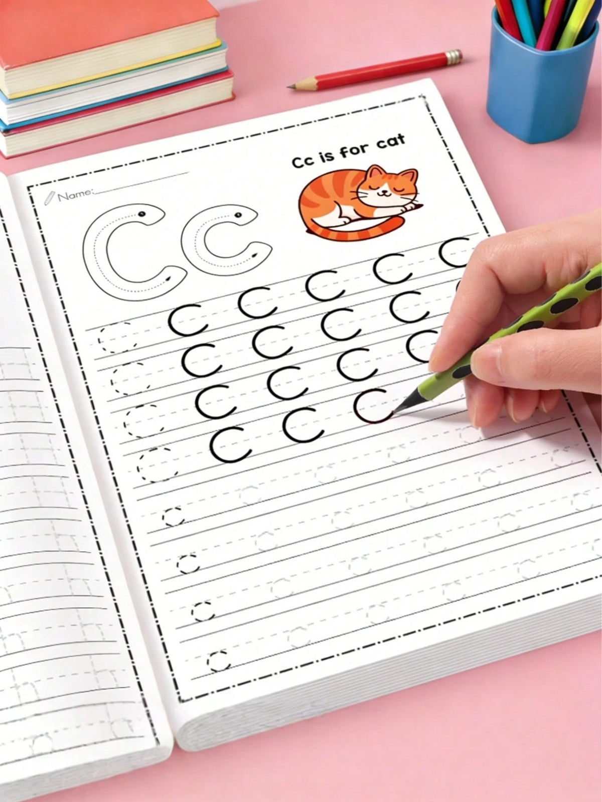 1/2/4 Pcs,ABC Letter Tracing,A-Z Letters,Classroom,Preschool,Kindergarten,Early Writing,Drawing Pages,Practice Sheets,Magic Words,Children Party Favors,Durable English Writing Notebooks,Back-To-School