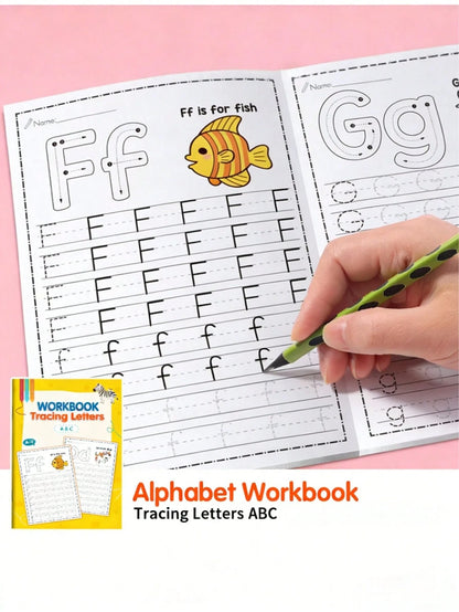 1/2/4 Pcs,ABC Letter Tracing,A-Z Letters,Classroom,Preschool,Kindergarten,Early Writing,Drawing Pages,Practice Sheets,Magic Words,Children Party Favors,Durable English Writing Notebooks,Back-To-School