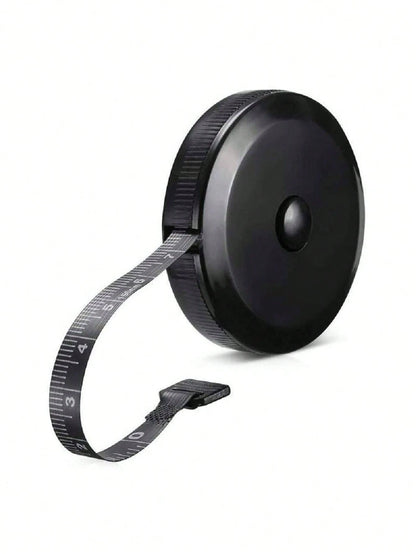 1/2/4pcs Soft Double-Sided Measuring Tape, Flexible Body Fabric Sewing Cutting Knitting Weight Loss Measurement Retractable Black Double-Sided Measuring Tape, School Home Office Supplies