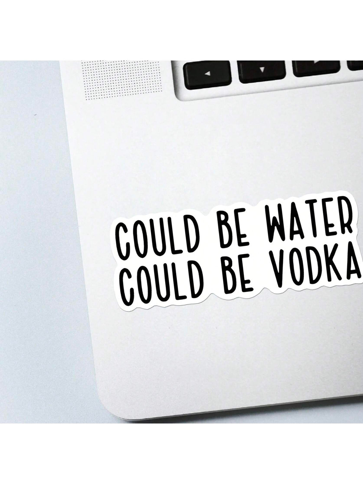 1/2/5pcs Could Be Water, Could Be Vodka Sticker| Fun And Quirky Vinyl Decal For Planners, Journals, And Laptops| Cute And Mindful Design For Meditation, Wellness Enthusiasts, And Book Lovers|, Art