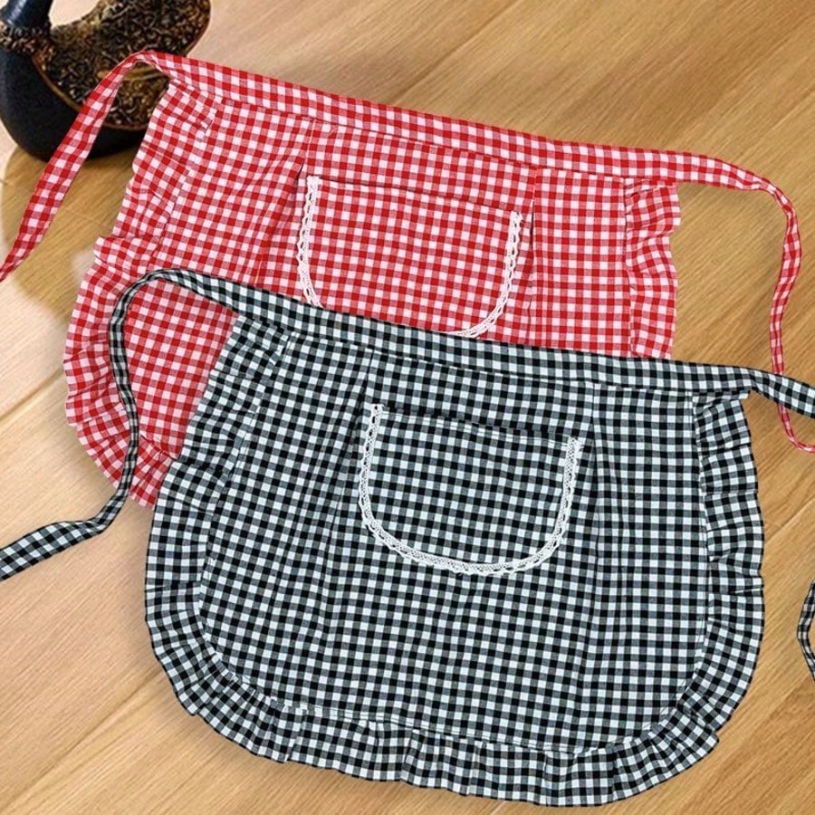1/2pcs New Fashionable Breathable Waist Apron Skirt, Soft Skin-Friendly Work Skirt For Women, Suitable For Cooking, Gardening, BBQ, Cafe, Painting, Baking, Hair & Nail Salon