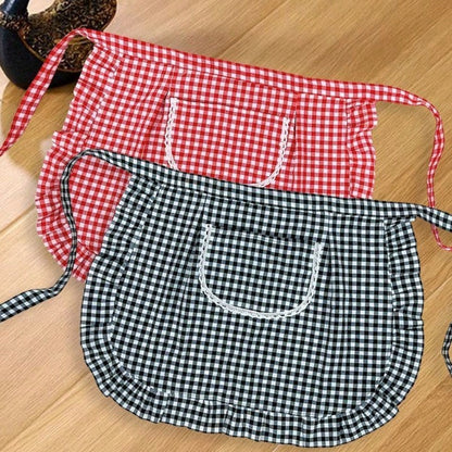 1/2pcs New Fashionable Breathable Waist Apron Skirt, Soft Skin-Friendly Work Skirt For Women, Suitable For Cooking, Gardening, BBQ, Cafe, Painting, Baking, Hair & Nail Salon