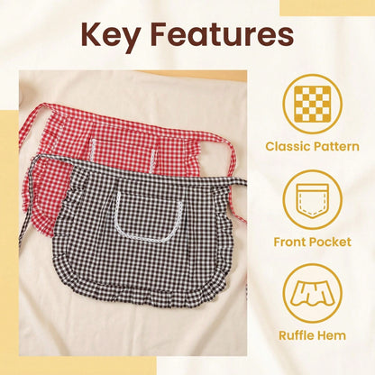 1/2pcs New Fashionable Breathable Waist Apron Skirt, Soft Skin-Friendly Work Skirt For Women, Suitable For Cooking, Gardening, BBQ, Cafe, Painting, Baking, Hair & Nail Salon