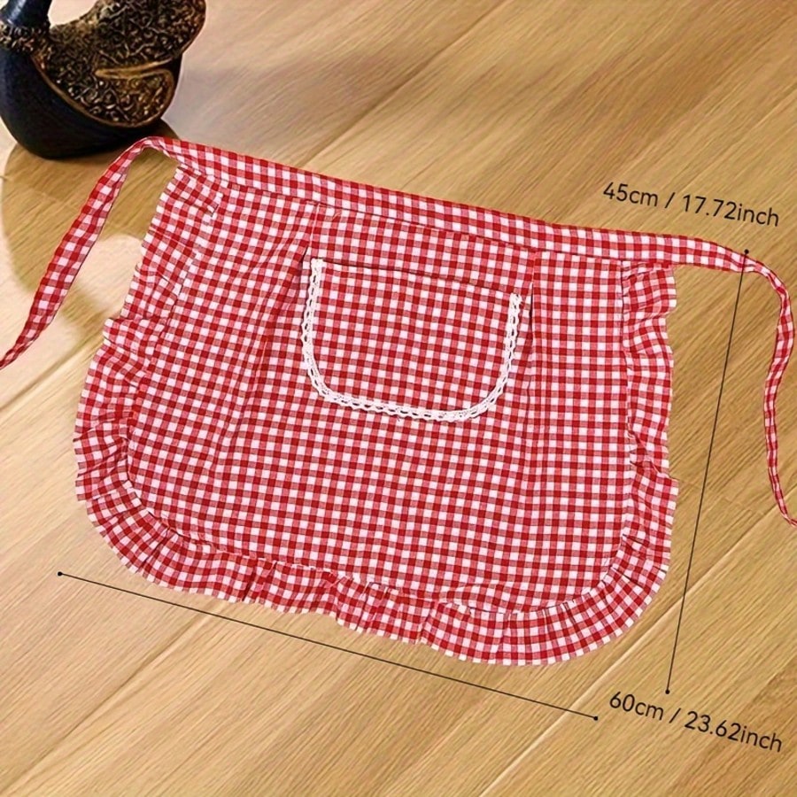 1/2pcs New Fashionable Breathable Waist Apron Skirt, Soft Skin-Friendly Work Skirt For Women, Suitable For Cooking, Gardening, BBQ, Cafe, Painting, Baking, Hair & Nail Salon