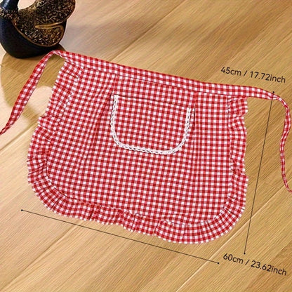 1/2pcs New Fashionable Breathable Waist Apron Skirt, Soft Skin-Friendly Work Skirt For Women, Suitable For Cooking, Gardening, BBQ, Cafe, Painting, Baking, Hair & Nail Salon
