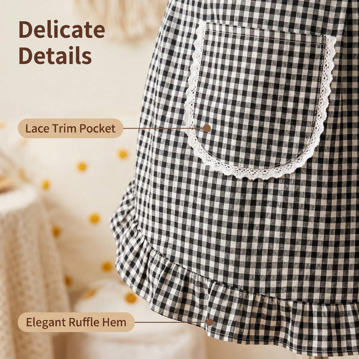 1/2pcs New Fashionable Breathable Waist Apron Skirt, Soft Skin-Friendly Work Skirt For Women, Suitable For Cooking, Gardening, BBQ, Cafe, Painting, Baking, Hair & Nail Salon
