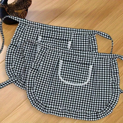 1/2pcs New Fashionable Breathable Waist Apron Skirt, Soft Skin-Friendly Work Skirt For Women, Suitable For Cooking, Gardening, BBQ, Cafe, Painting, Baking, Hair & Nail Salon