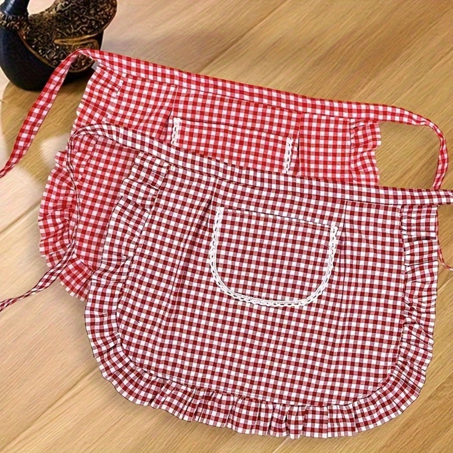 1/2pcs New Fashionable Breathable Waist Apron Skirt, Soft Skin-Friendly Work Skirt For Women, Suitable For Cooking, Gardening, BBQ, Cafe, Painting, Baking, Hair & Nail Salon
