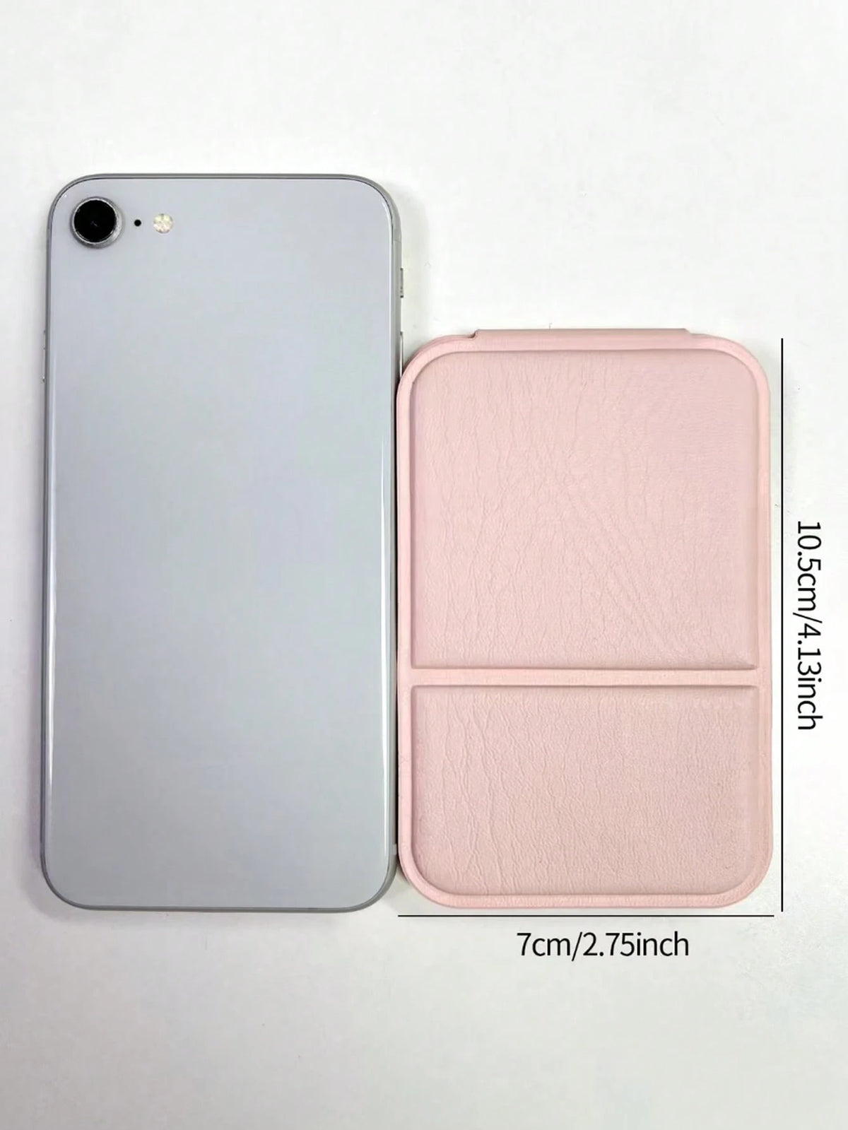 1/2pcs Portable Makeup Mirror, Solid Color PU Leather Foldable Pocket Mirror For Travel, Home Decor And School Supplies
