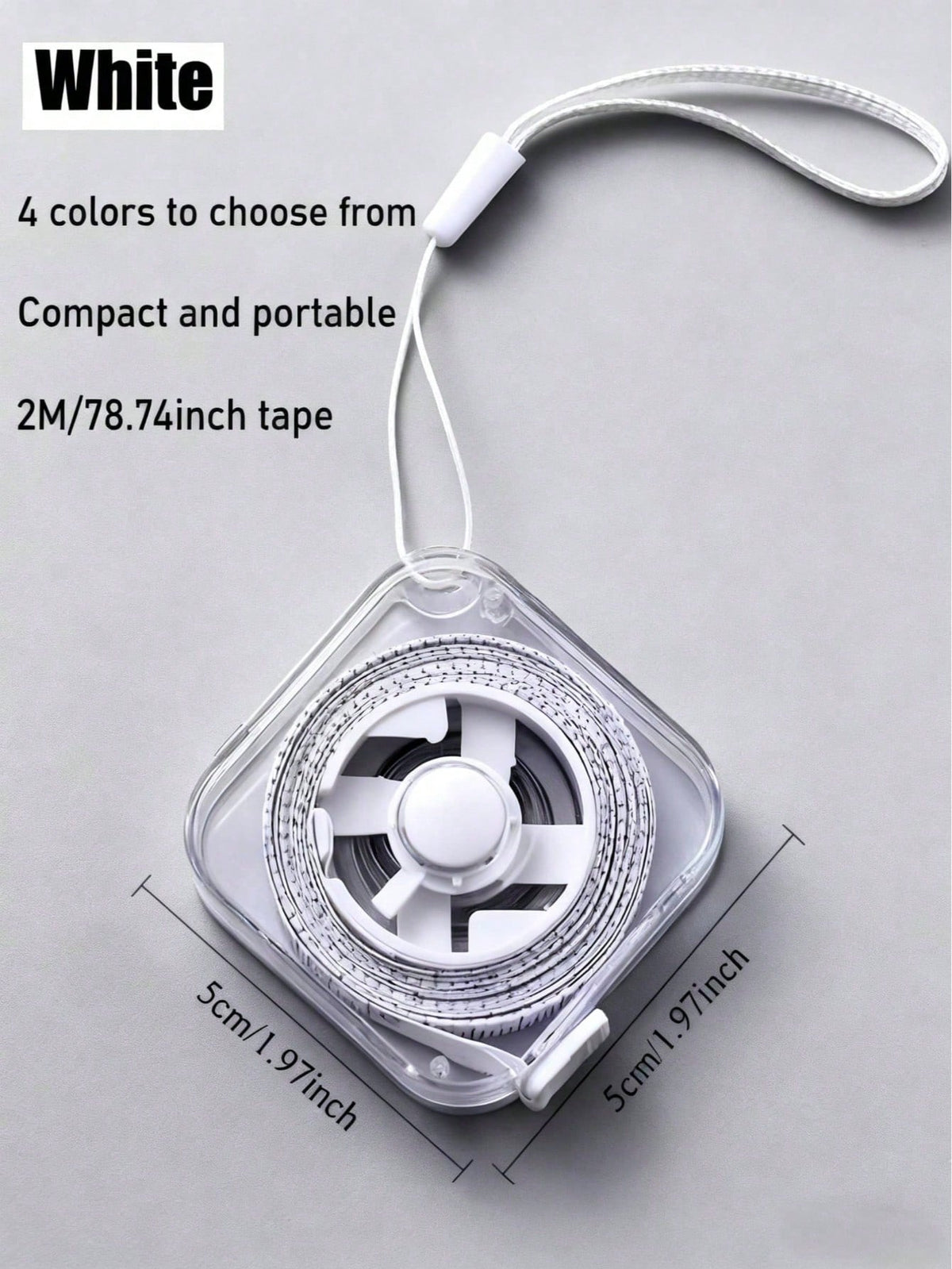 1/2PCS Retractable Flexible Tape Measure With Lanyard And Button, Dual-Sided CM/Inch Scale With Push-Button Lock, Ergonomic Portable Sewing & Body Measuring Tape For Waist, Bust, DIY Crafts (Multi-Co