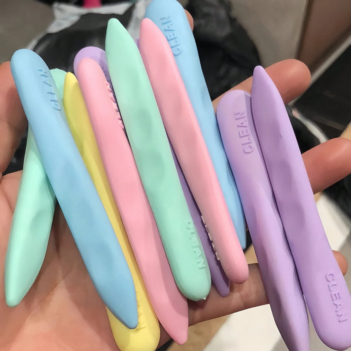 1/3/6/9pcs Macaron Color Random Stain-Resistant Erasers, Minimal Residue, Perfect For Prizes And Gifts, Cute Cartoon Soft Erasers, Suitable For Students, School Supplies, Rewards, Stationery, Holiday