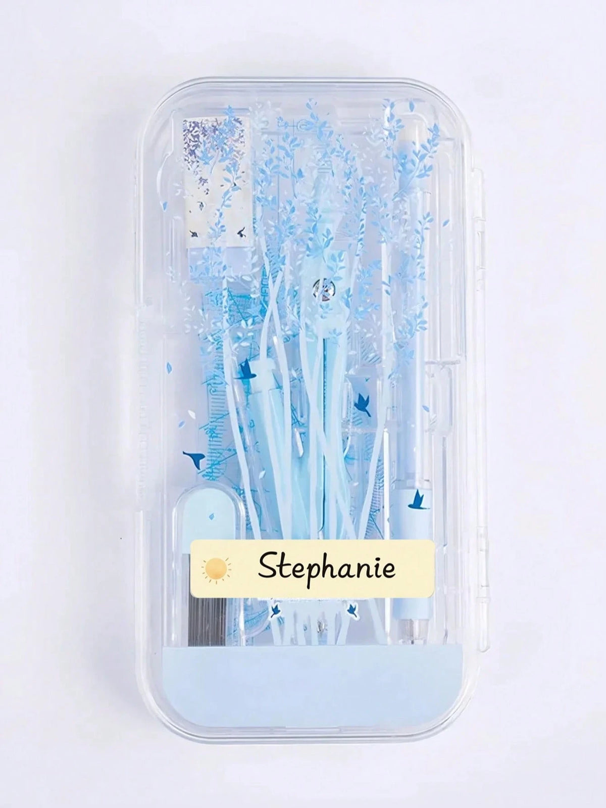 1/44/88/132/176/220pcs Customized Name Stickers, Cartoon Fresh Cute Waterproof Stationery Labels, Back To School, Category Stickers, Number Labels, Personalized For Water Bottles, Lunch Boxes, Persona
