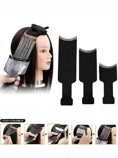 1/6PCS Hair Dye Brush Set, Professional Hair Coloring Brush Set, Salon Hair Dyeing Tool Kit, Hair Color Brush Board Set, Hair Highlight Board For Root Touch-Up, Balayage, Hair Bleach, Suitable For Sal