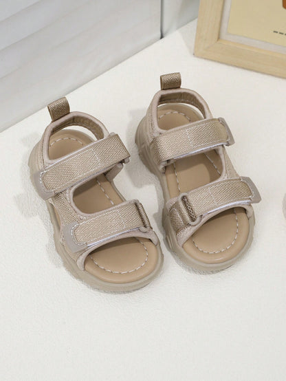1 Pair Kids' Sports Sandals, Outdoor Beach Sandals, Soft Sole Fashionable Boys' Sandals