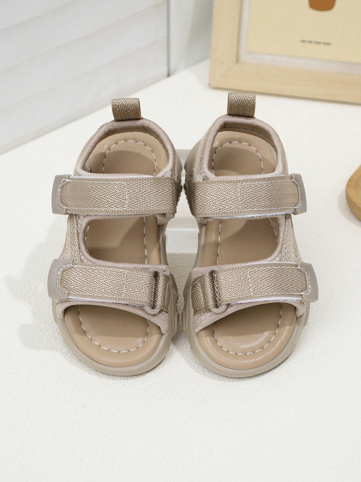 1 Pair Kids' Sports Sandals, Outdoor Beach Sandals, Soft Sole Fashionable Boys' Sandals