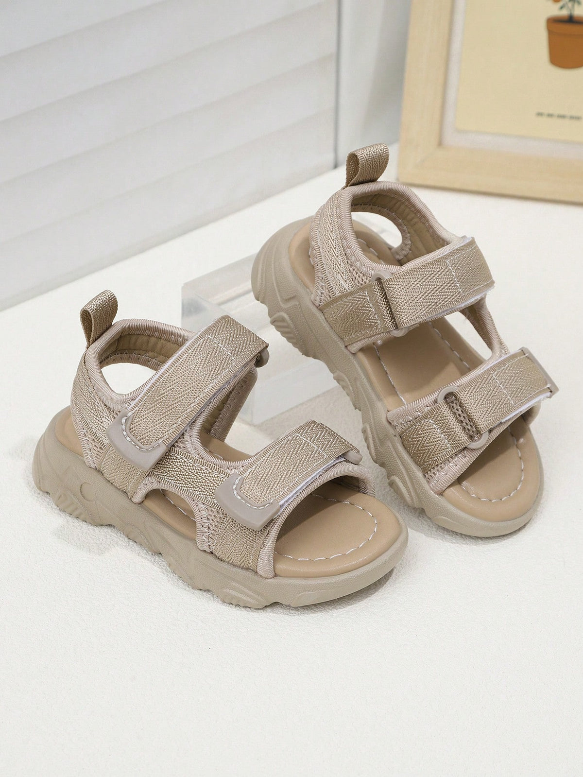 1 Pair Kids' Sports Sandals, Outdoor Beach Sandals, Soft Sole Fashionable Boys' Sandals
