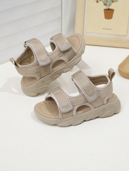 1 Pair Kids' Sports Sandals, Outdoor Beach Sandals, Soft Sole Fashionable Boys' Sandals