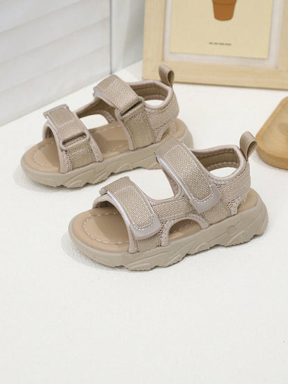 1 Pair Kids' Sports Sandals, Outdoor Beach Sandals, Soft Sole Fashionable Boys' Sandals