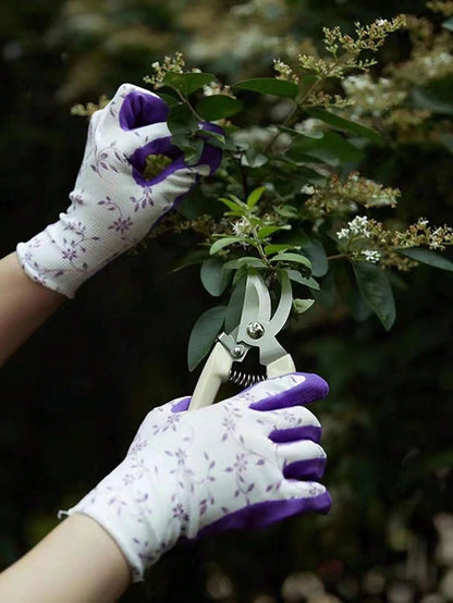 1 Pair Of Non-Slip Garden Gloves, Gardening Gloves For Women, Outdoor Protective Work Gloves With Grip, Size Fits Most, Garden Gloves For Weeding And Protective,Garden Tools