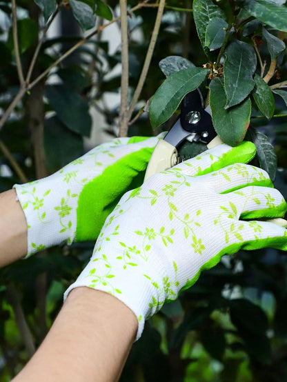 1 Pair Of Non-Slip Garden Gloves, Gardening Gloves For Women, Outdoor Protective Work Gloves With Grip, Size Fits Most, Garden Gloves For Weeding And Protective,Garden Tools