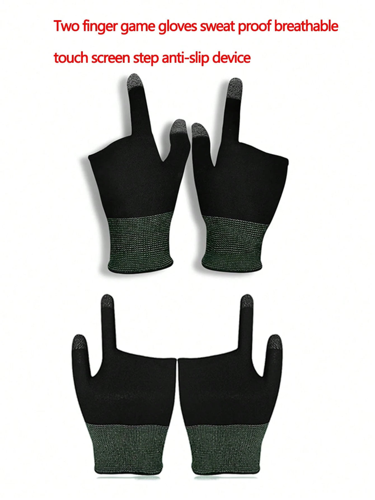 1 Pair Touchscreen Gaming Gloves, Breathable Lightweight Sweat-Proof Sunscreen Esports Hand Sleeve