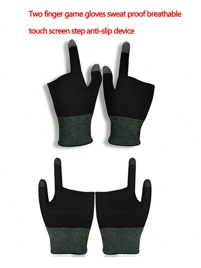 1 Pair Touchscreen Gaming Gloves, Breathable Lightweight Sweat-Proof Sunscreen Esports Hand Sleeve