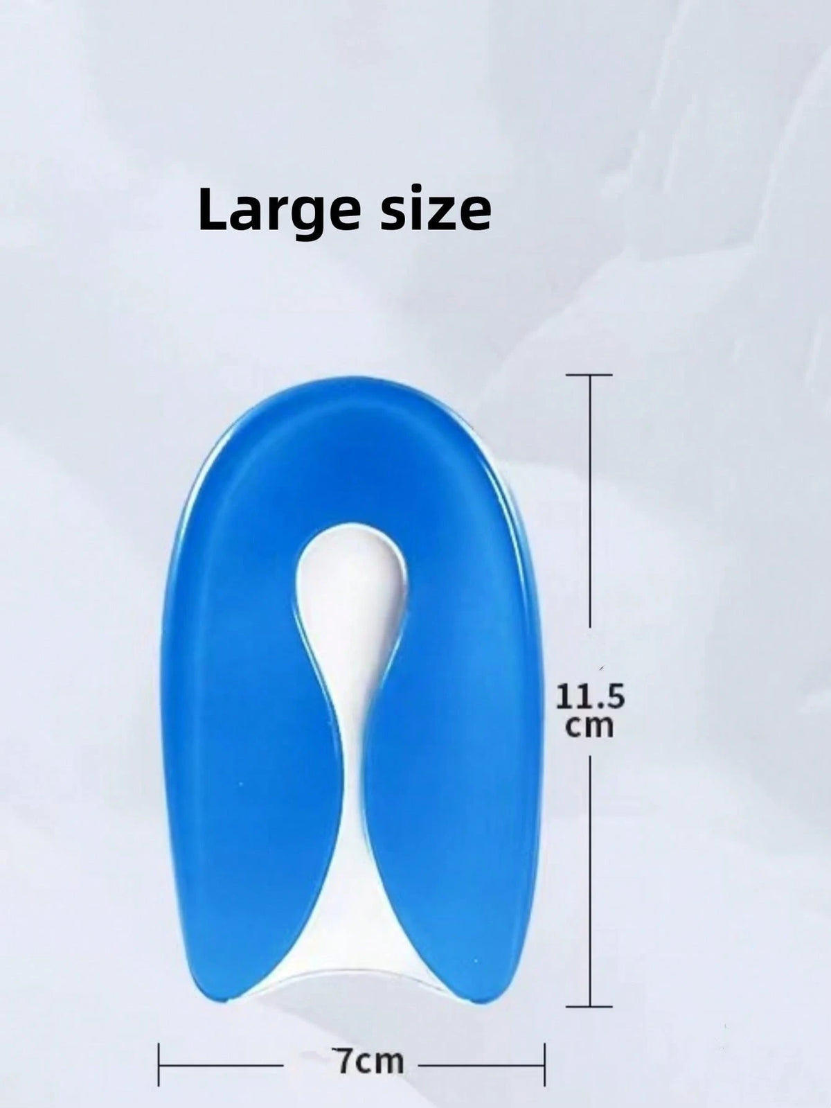 1 Pair U-Shaped Silicone Insole Gel Heel Cushion Inserts, Shock Absorbing For Men And Women, Back To School Supplies, Boots Accessories For Shoes For Women, For Outdoor, Sport, Travel, Household, Offi