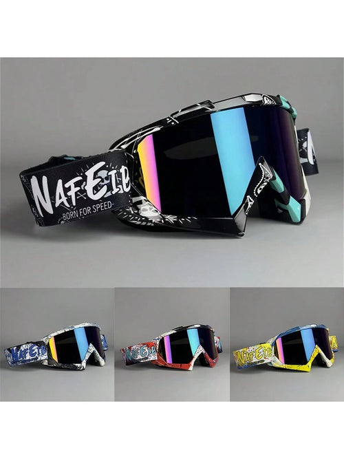 1 Piece Of Skiing And Mountaineering Goggles, Motorcycle Goggles, Windproof Goggles, Outdoor Sports Riding Goggles, Snow Motorcycle Off-Road Sports Goggles, Skiing Goggles, ATV Windproof Outdoor Goggl